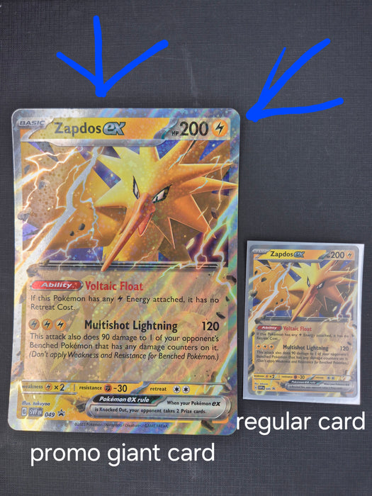 Promo Zapdos ex #049 giant card [mint]